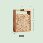 Glass Bamboo Cereal & Dry Food Dispenser - Image 6