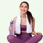 Earth Bottle Premium Insulated Water Bottle with 2 x Caps - Purple (550ml) - Image 5