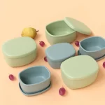 No-Tox Silicone Snack Box - 2 Pack - Purple (200ml + 350ml) - Image 7