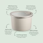 Stainless Steel Food Storage Container - Circle (2300ml) - Image 2