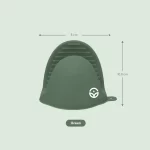 No-Tox Silicone Oven Mitt Set - Green - Image 2