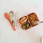 Stainless Steel 3 Piece Reusable Cutlery Set with Protective Silicone Sleeve - Terracotta - Image 5