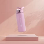 Earth Bottle Premium Insulated Water Bottle with 2 x Caps - Pink (550ml) - Image 6