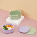 No-Tox Silicone Snack Box - 2 Pack - Purple (200ml + 350ml) - Image 6