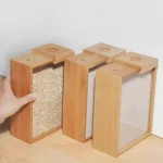 Glass Bamboo Cereal & Dry Food Dispenser - Image 9