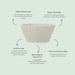 No-Tox Silicone Muffin & Cupcake Moulds - 12 Piece Set - Image 8