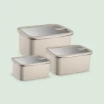Stainless Steel Food Storage Container - Rectangle - 3 Pack - Image 4