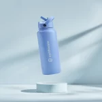 Earth Bottle Premium Insulated Water Bottle with 2 x Caps - Blue (1L) - Image 4