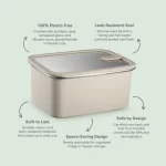 Stainless Steel Food Storage Container - Rectangle (2900ml) - Image 3